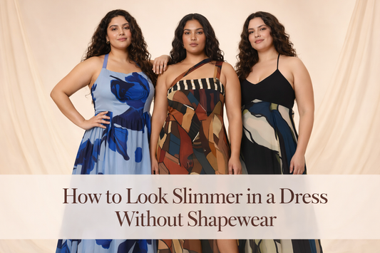 How to Look Slimmer in a Dress Without Shapewear