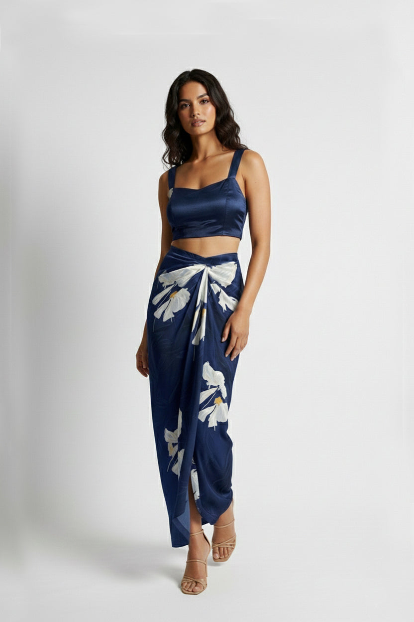 Twilight Floral Knot Co-ord