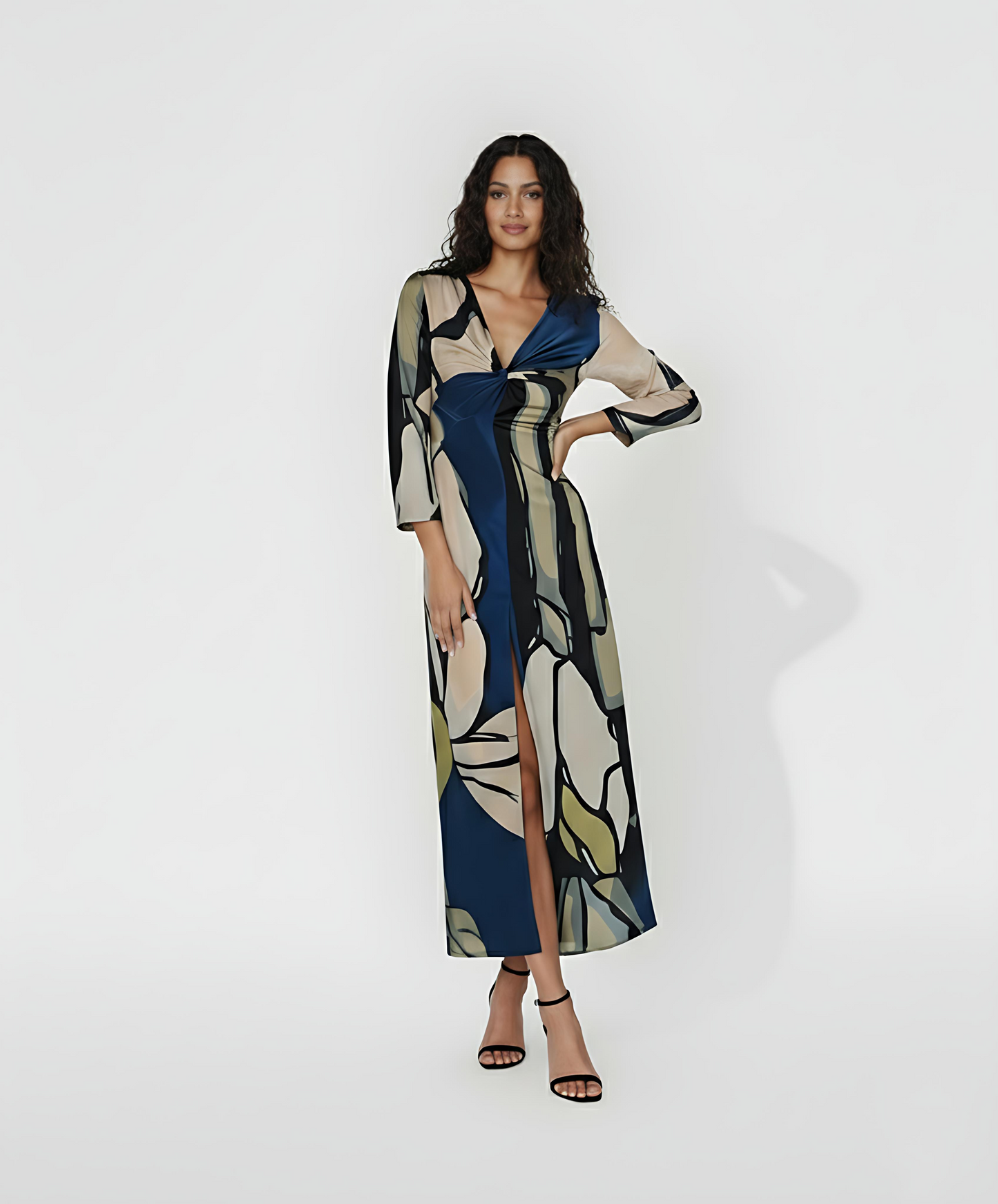 Abstract Elegance Twist dress
