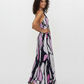 Lilac Noir Halter Maxi Dress