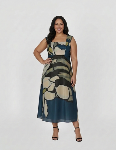 Midnight Floral Dress