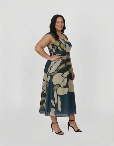 Midnight Floral Dress