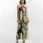 Olive Dawn Crepe Halter Neck Maxi Dress