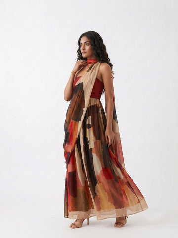 Alara Abstract Maxi Dress