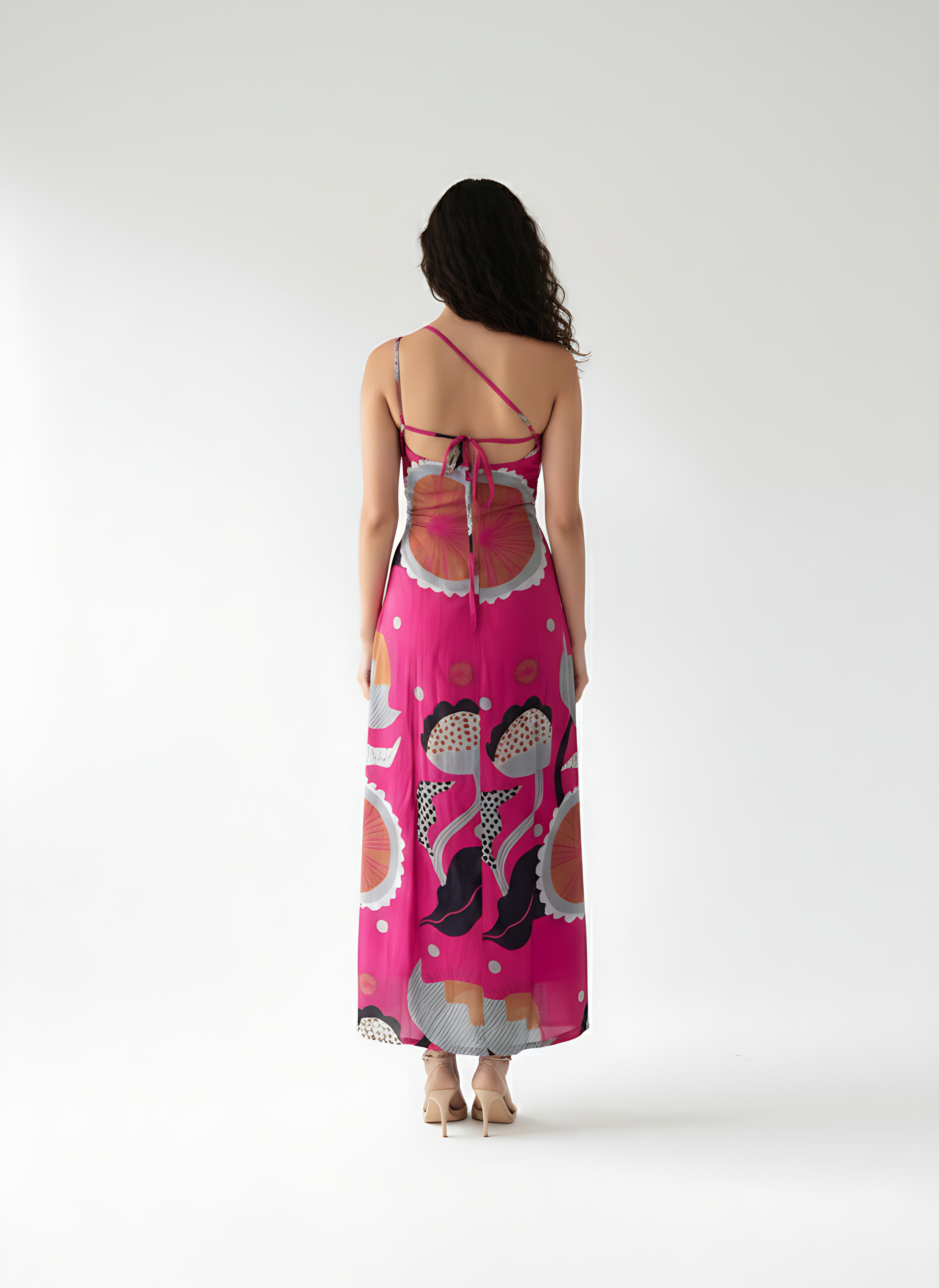 Fuchsia Muse Flow Dress