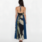 Abstract Bloom Halter Dress