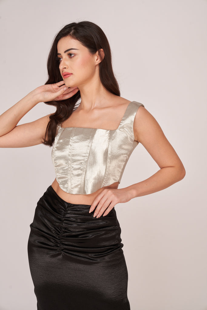 Midnight Opulence Square Neck Top