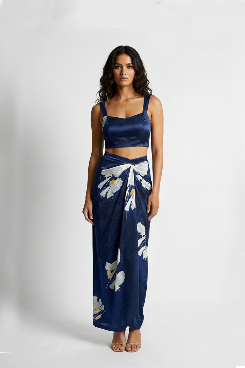 Twilight Floral Knot Co-ord