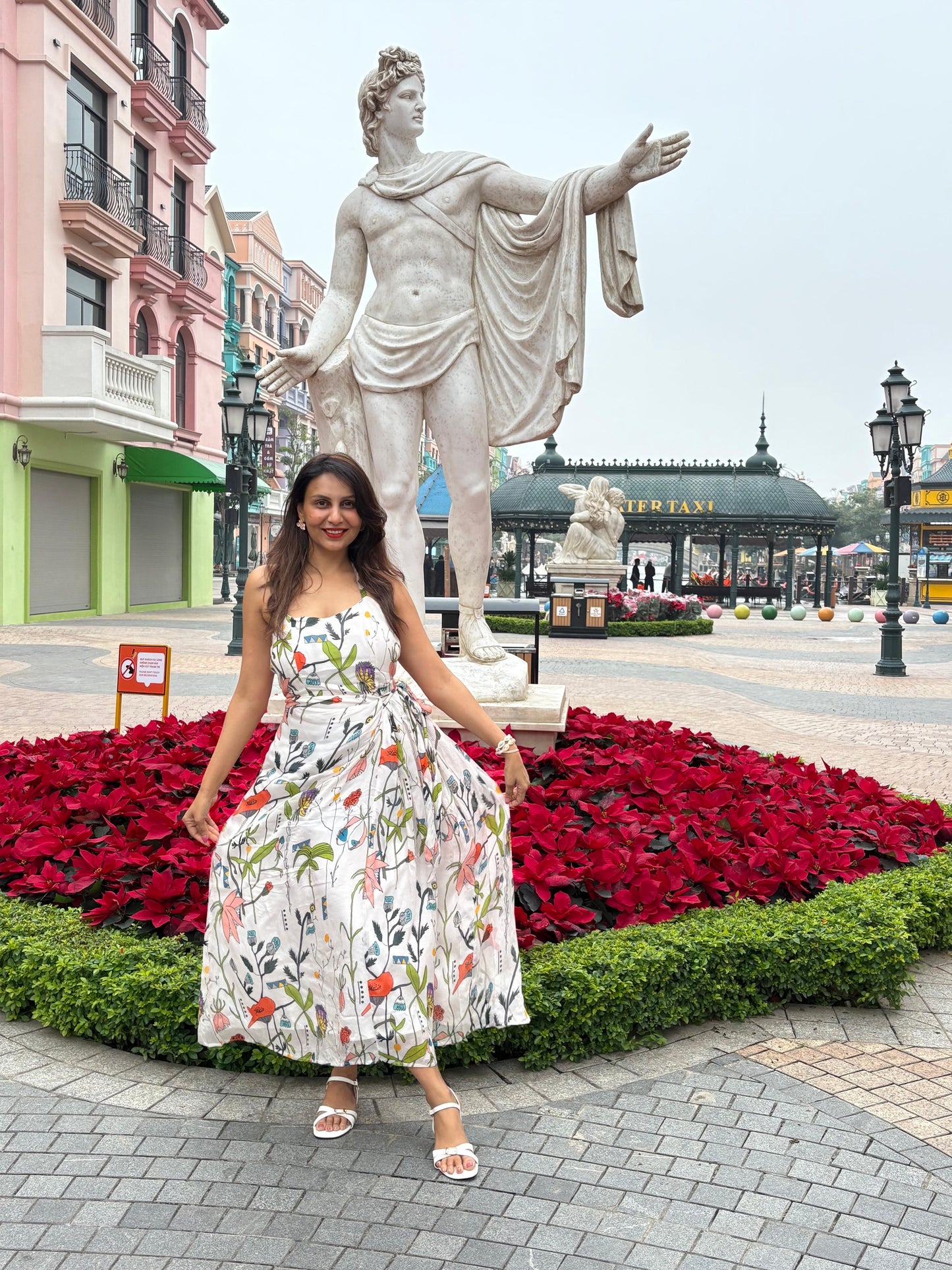 Floral Drift Midi Dress