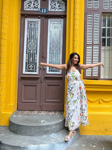 Halter Neck Floral Dress