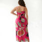 Plus size chinon dress with a fluid silhouette that moves easily and feels comfortable throughout
