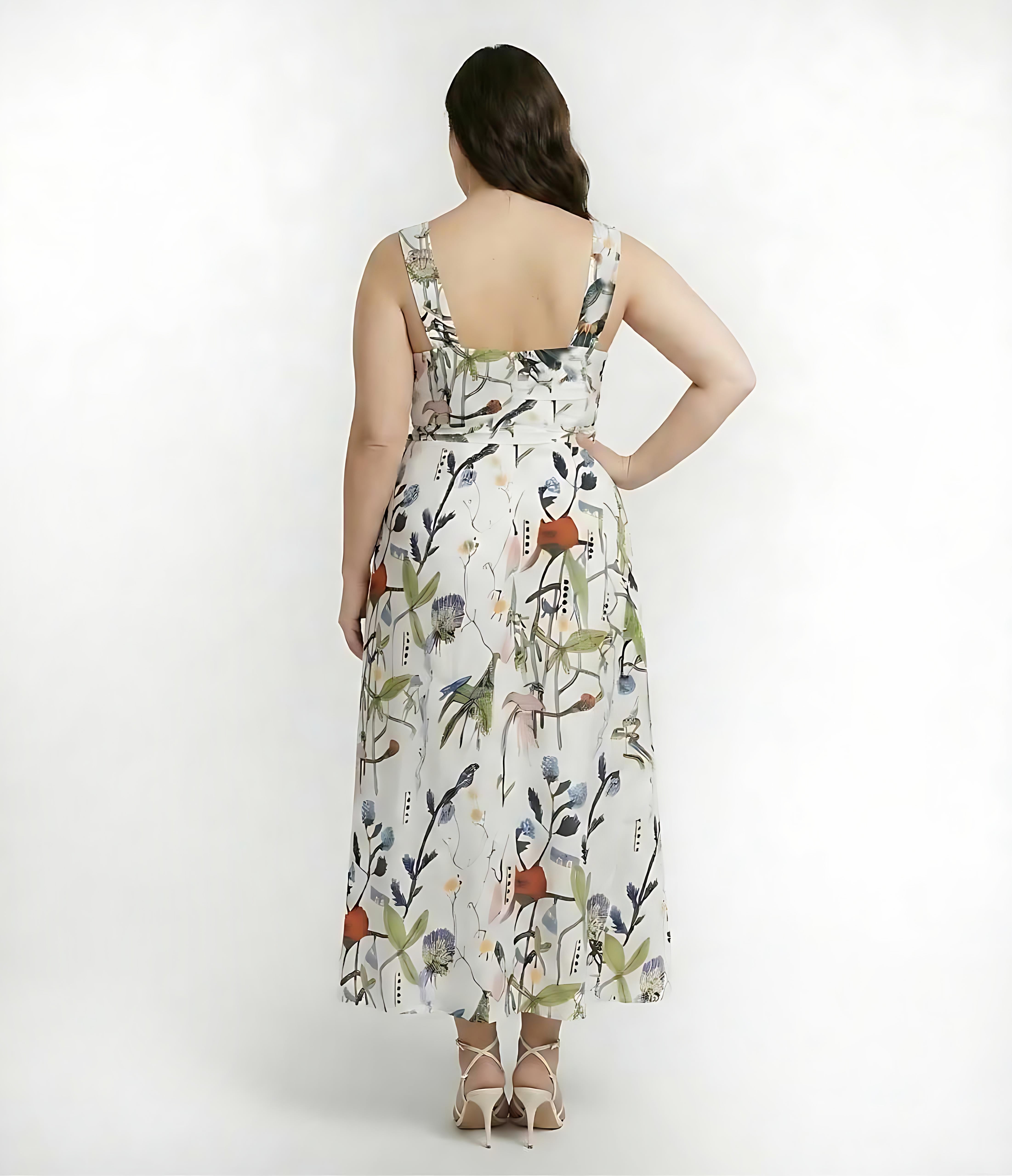 Floral Drift Midi Dress