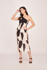 Eternal Chic Abstract Dress