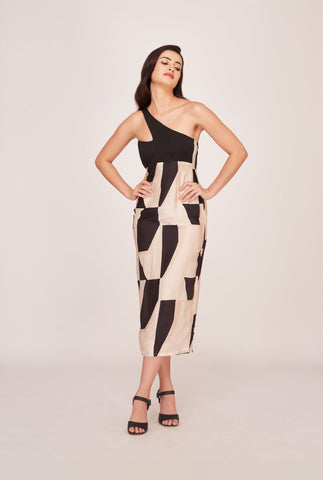 Eternal Chic Abstract Dress