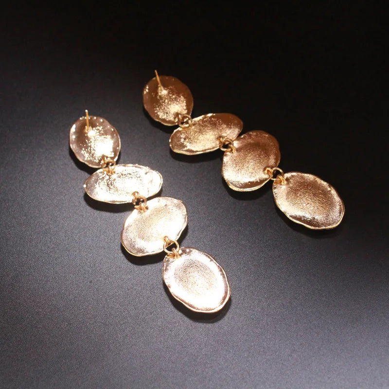 Color Block Glass Drop Earrings – Multicolour