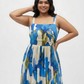 Curve fit chinon maxi dress with a structured bodice and slim straps, designed to frame the upper body