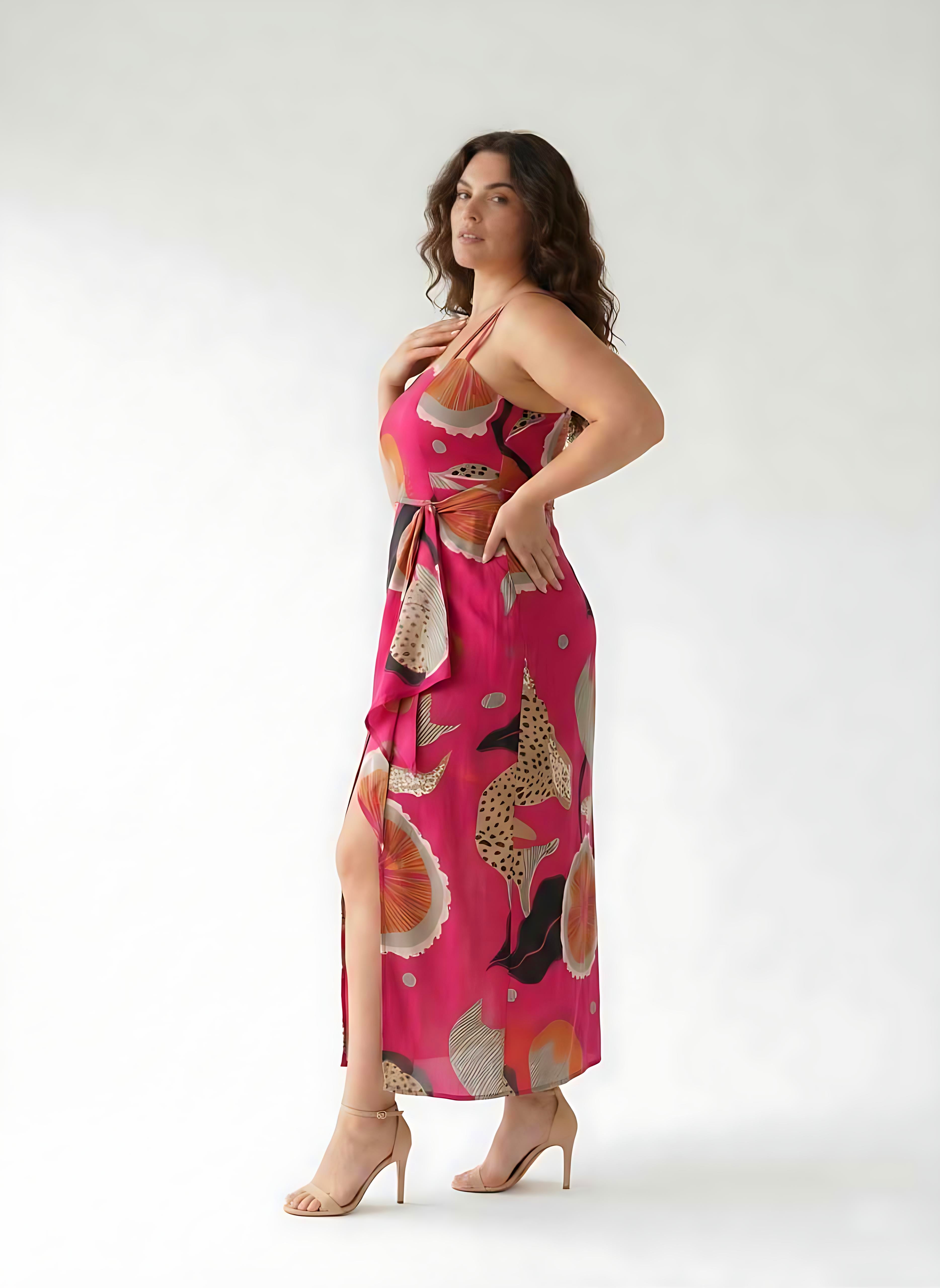 Fuchsia Muse Flow Dress
