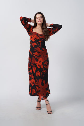 Scarlet Petal Elegance