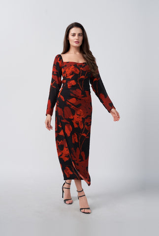 Scarlet Petal Elegance