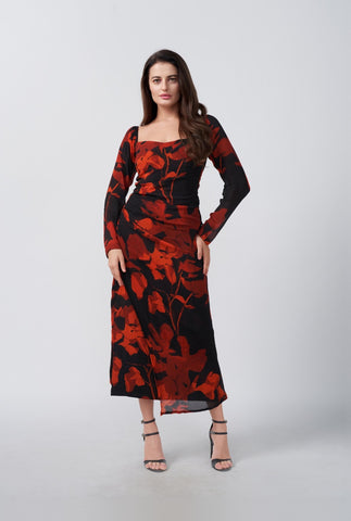 Scarlet Petal Elegance