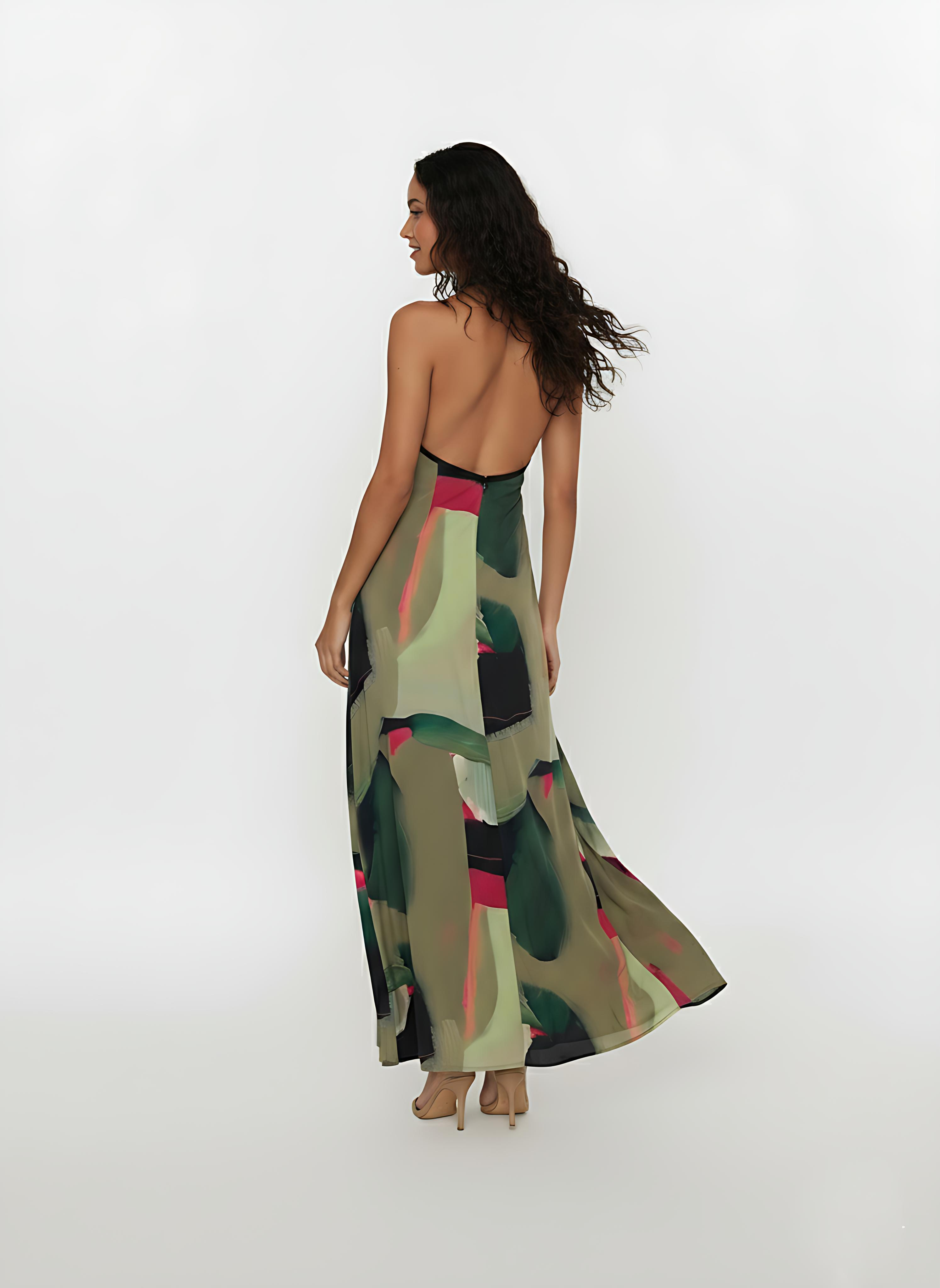 Abstract Grace Maxi Dress