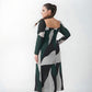 Plus size crepe dress with a fluid, non-clingy silhouette that drapes smoothly over curves and allows ease of movement