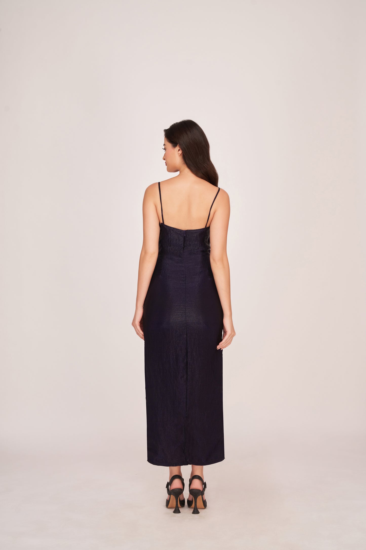 Azure Allure Ankle-Length Dress