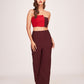 Crimson Mocha Elegance Co-Ord Set