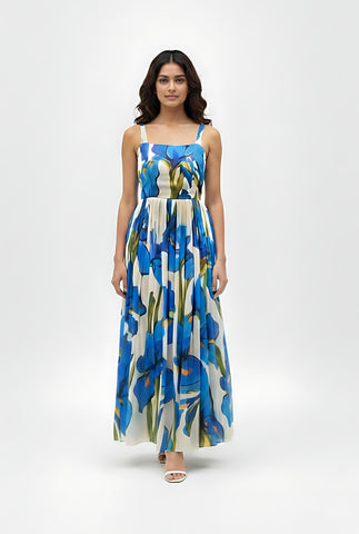Blue Iris Flow Maxi Dress