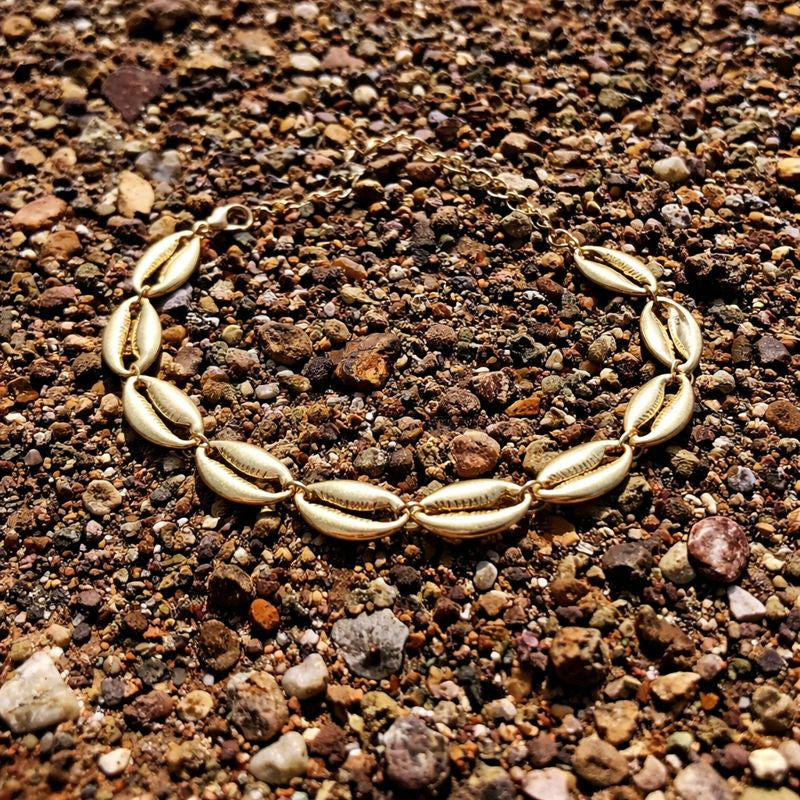 Golden Shell Anklet