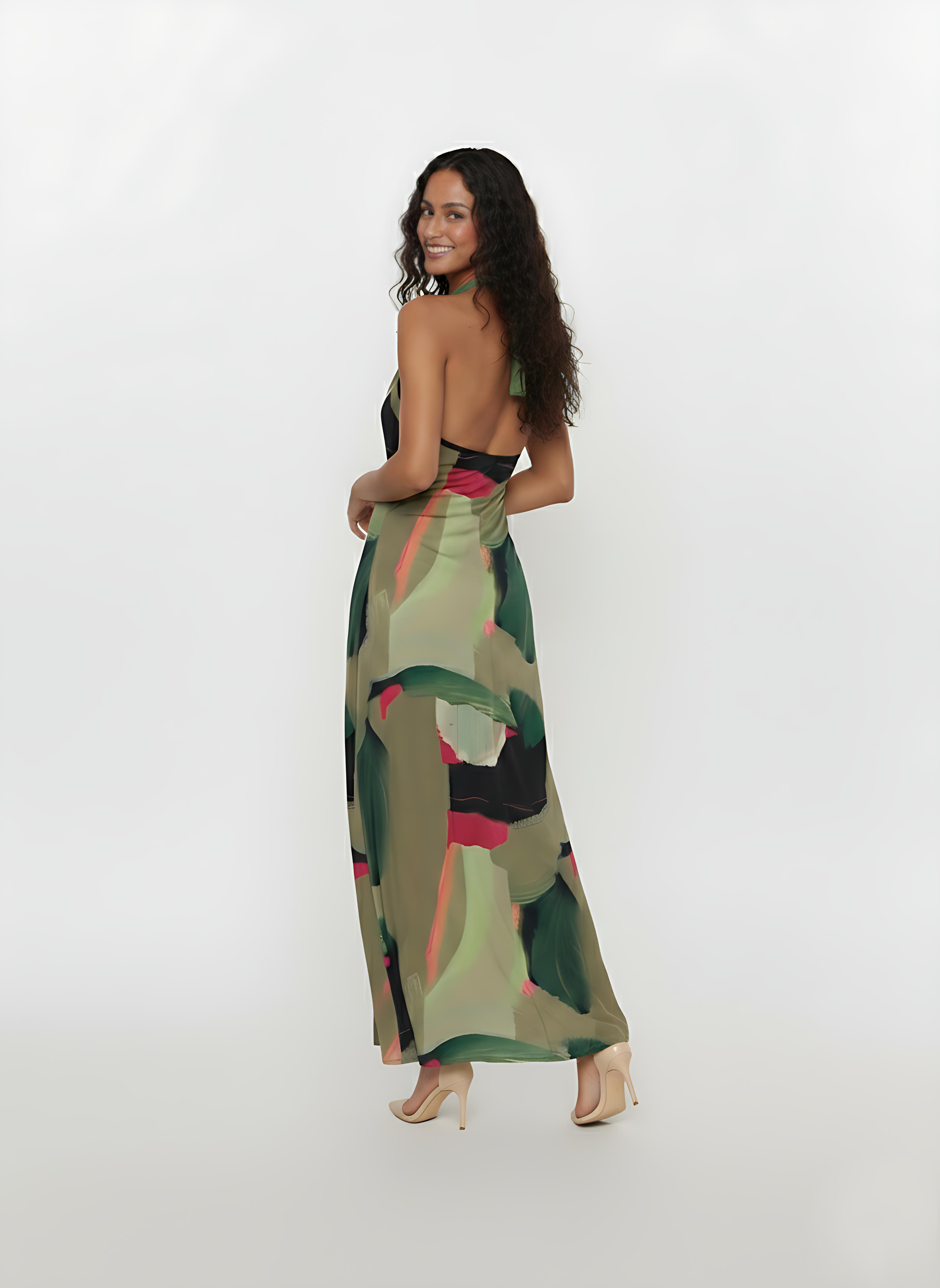 Abstract Grace Maxi Dress