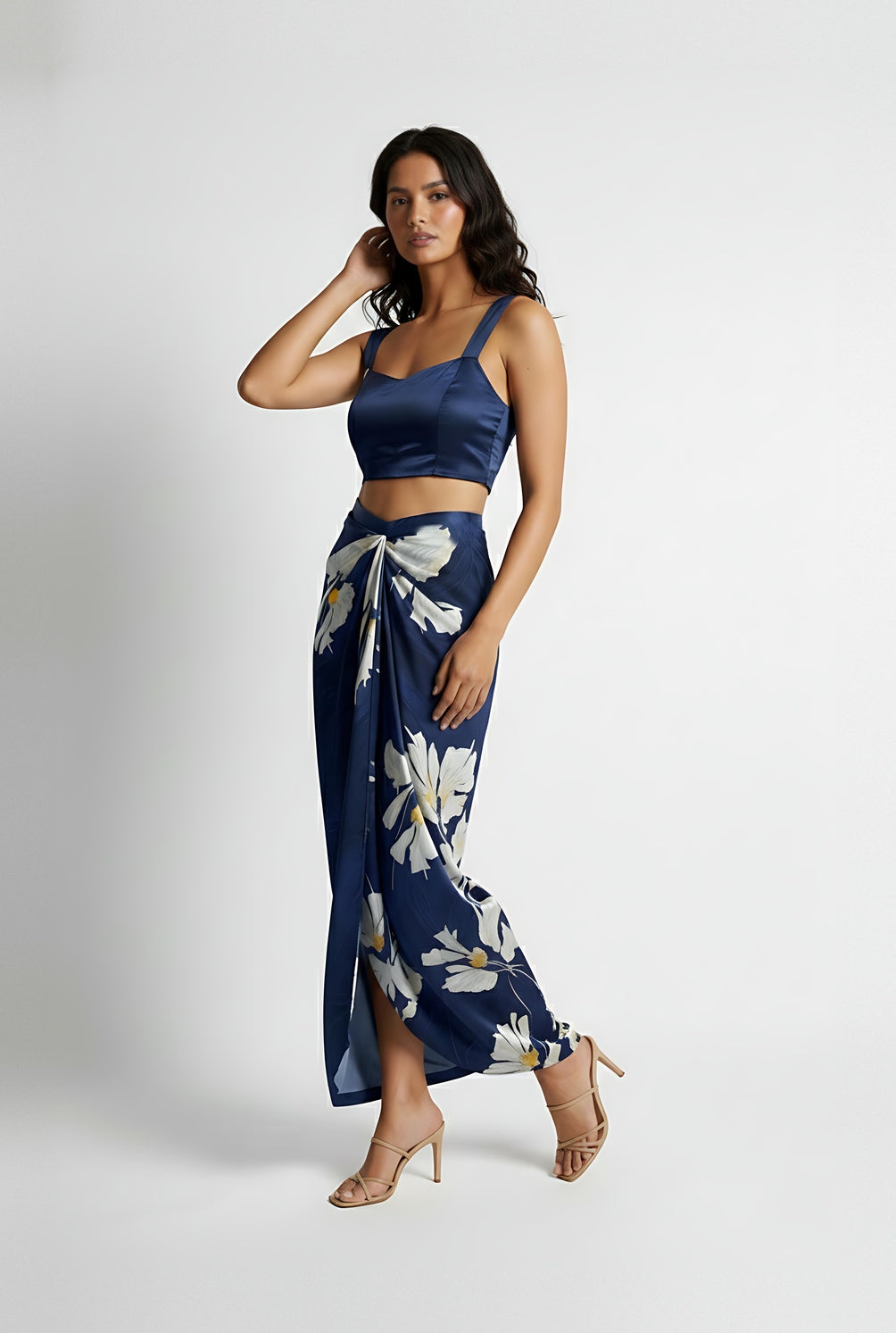 Twilight Floral Knot Co-ord