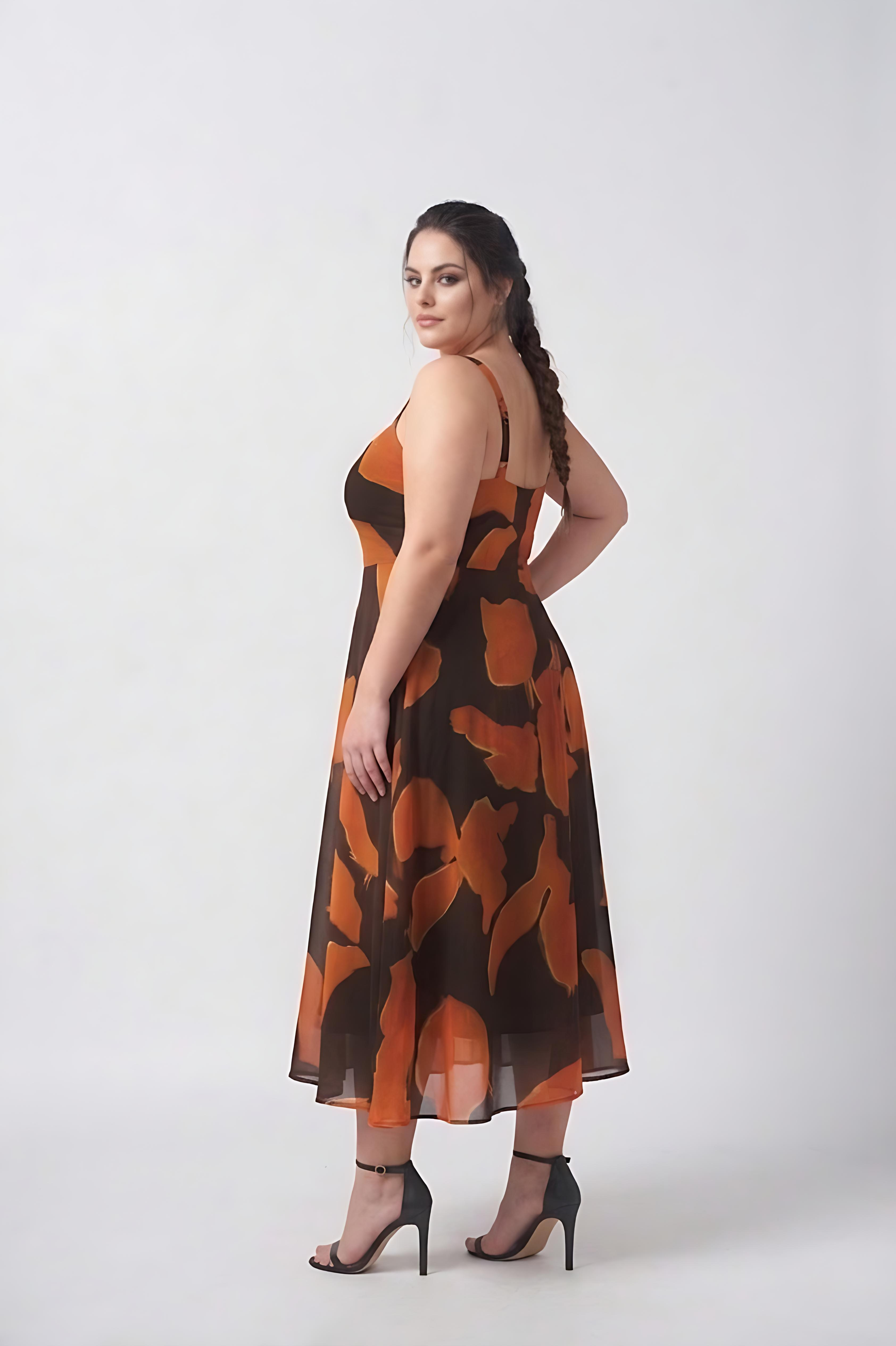 Radiant Terra Crepe Dress