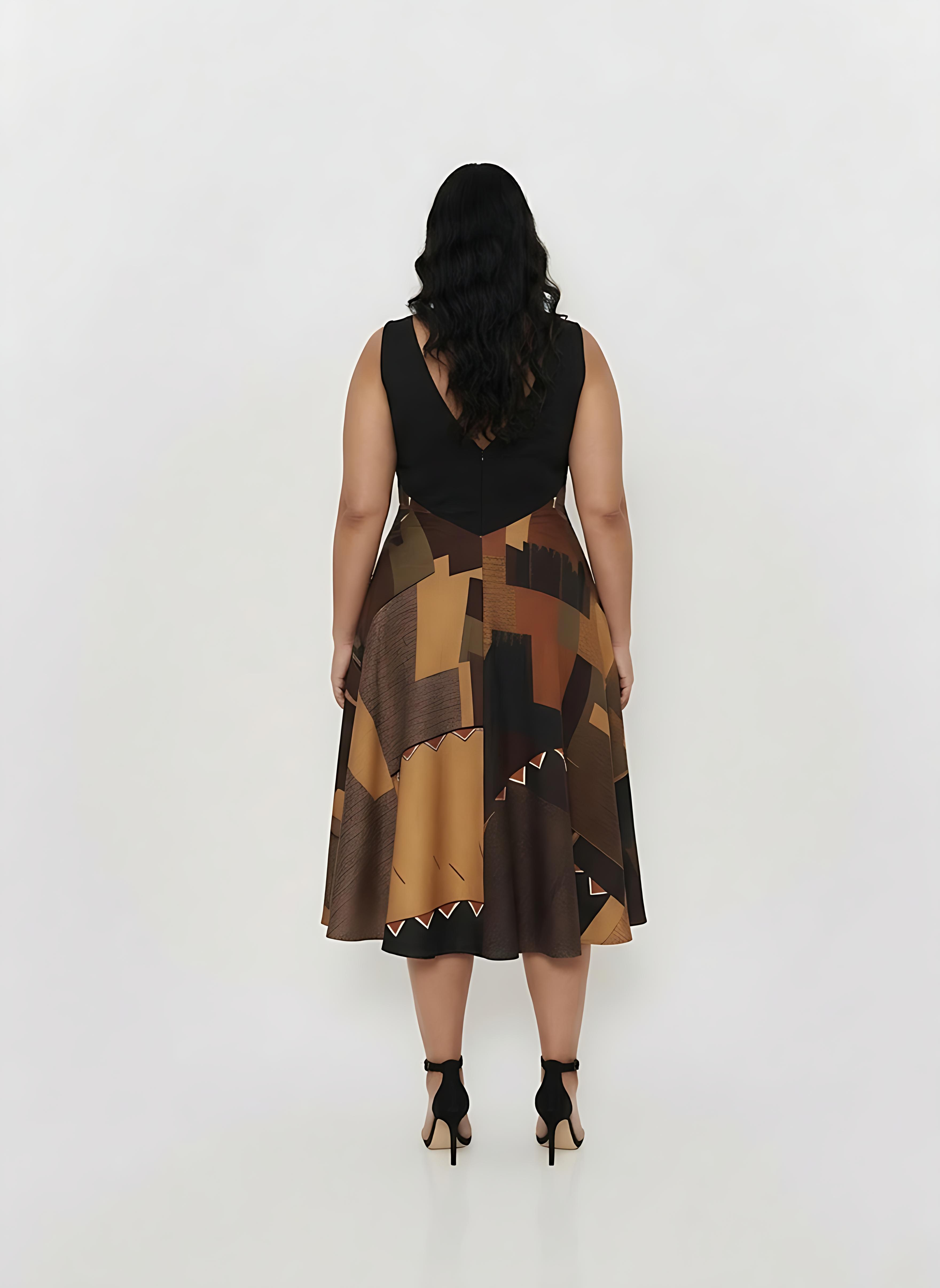 Noir Mosaic Dress