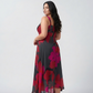 Plus size chinon midi dress with a non-clingy silhouette designed to fall smoothly over curves and move with ease