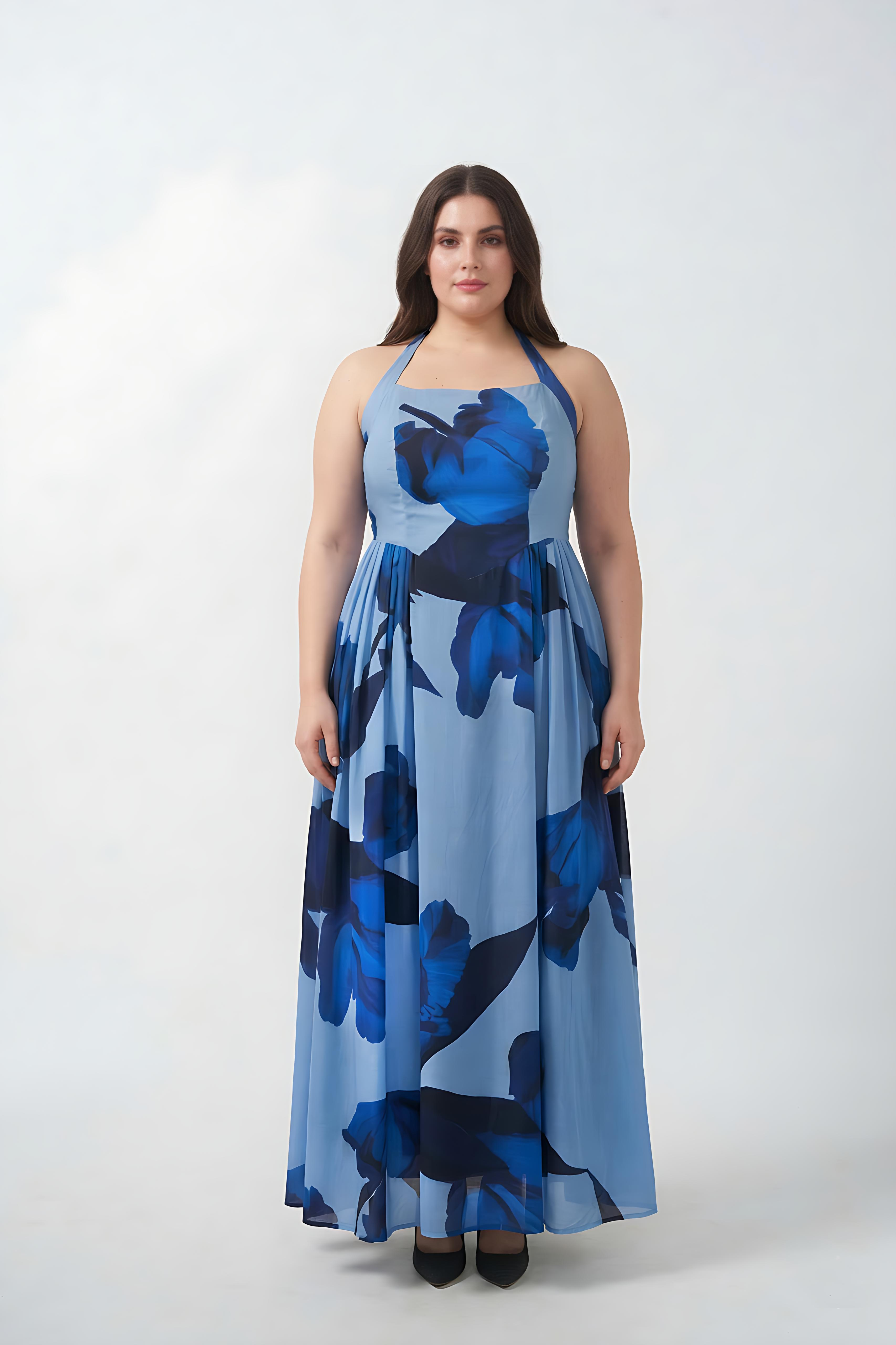 Ocean Breeze Floral Dress