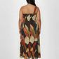 Plus size chinon maxi dress with a fluid, non-clingy skirt that moves easily and sits comfortably over curves