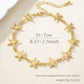 A high-quality gold-toned starfish anklet with an adjustable 22cm plus 5cm chain, ensuring a comfortable and secure fit for all-day wear