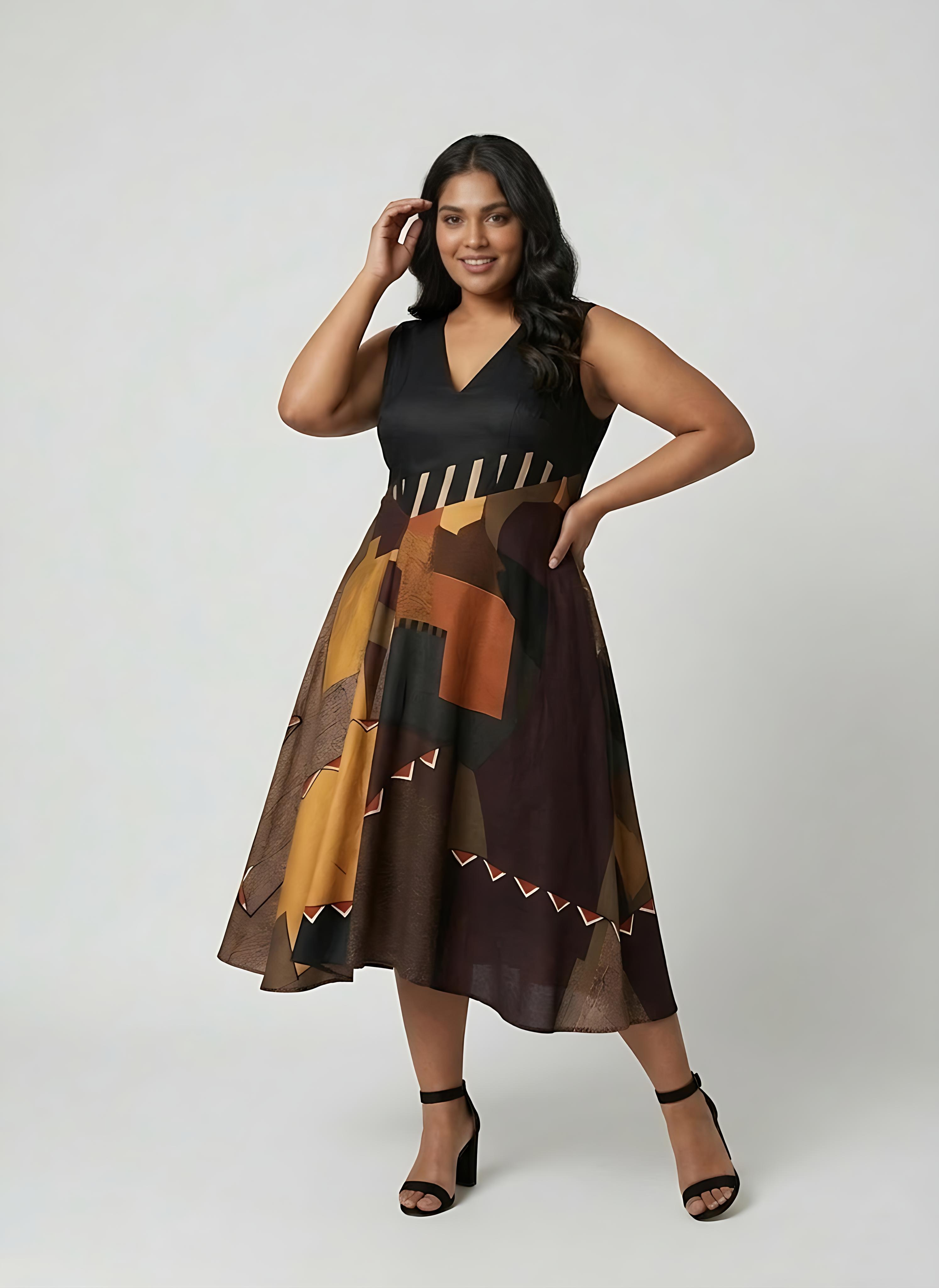 Noir Mosaic Dress