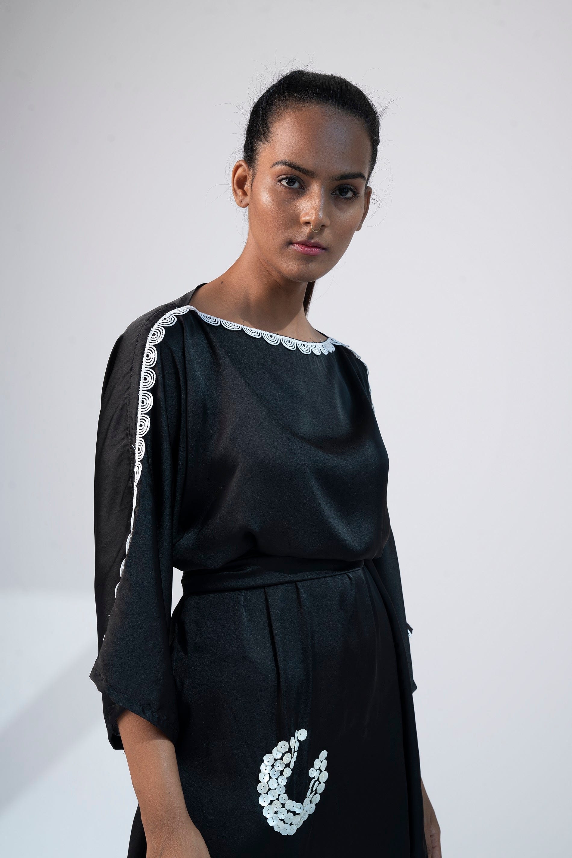 Black Kimono Beach Dress